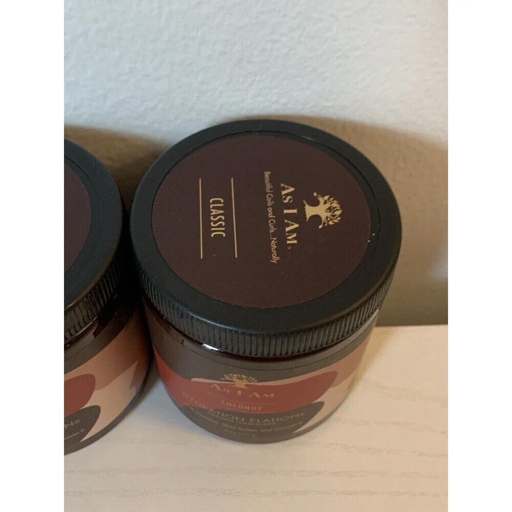 (2) As I Am Hydration Elation Intensive Conditioner 8oz SET 2 Coconut Shea Butte